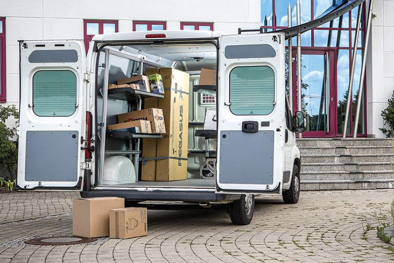 FlexRack das Fahrzeugregalsystem von Sortimo